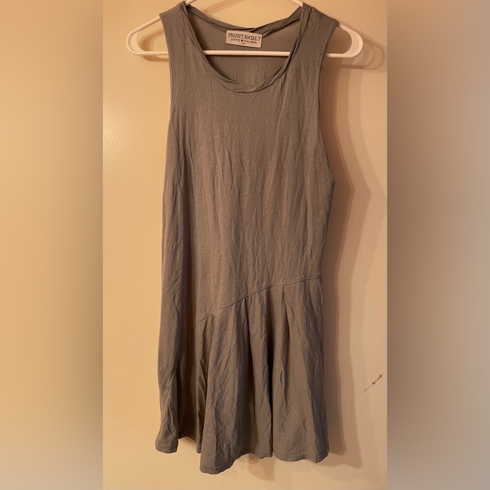 Project Social T tank dress with asymmetrical seam and flirty bottom